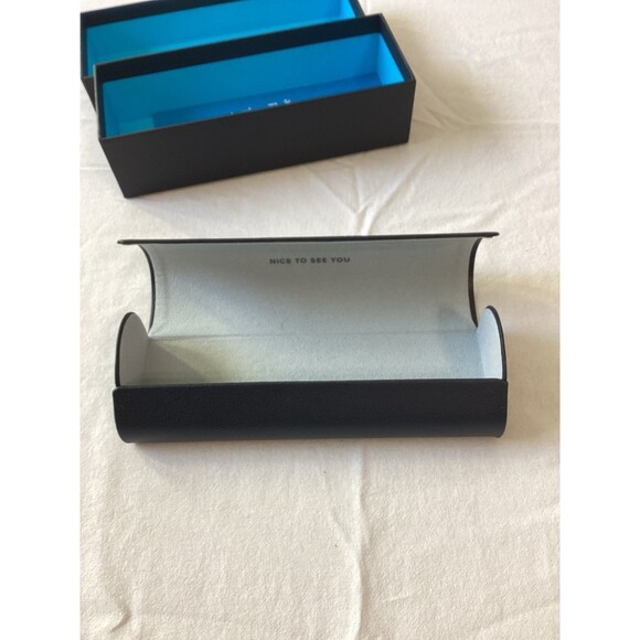 Warby Parker Glass Case Box and Microfiber Cloth Case Color Black - Picture 9 of 11